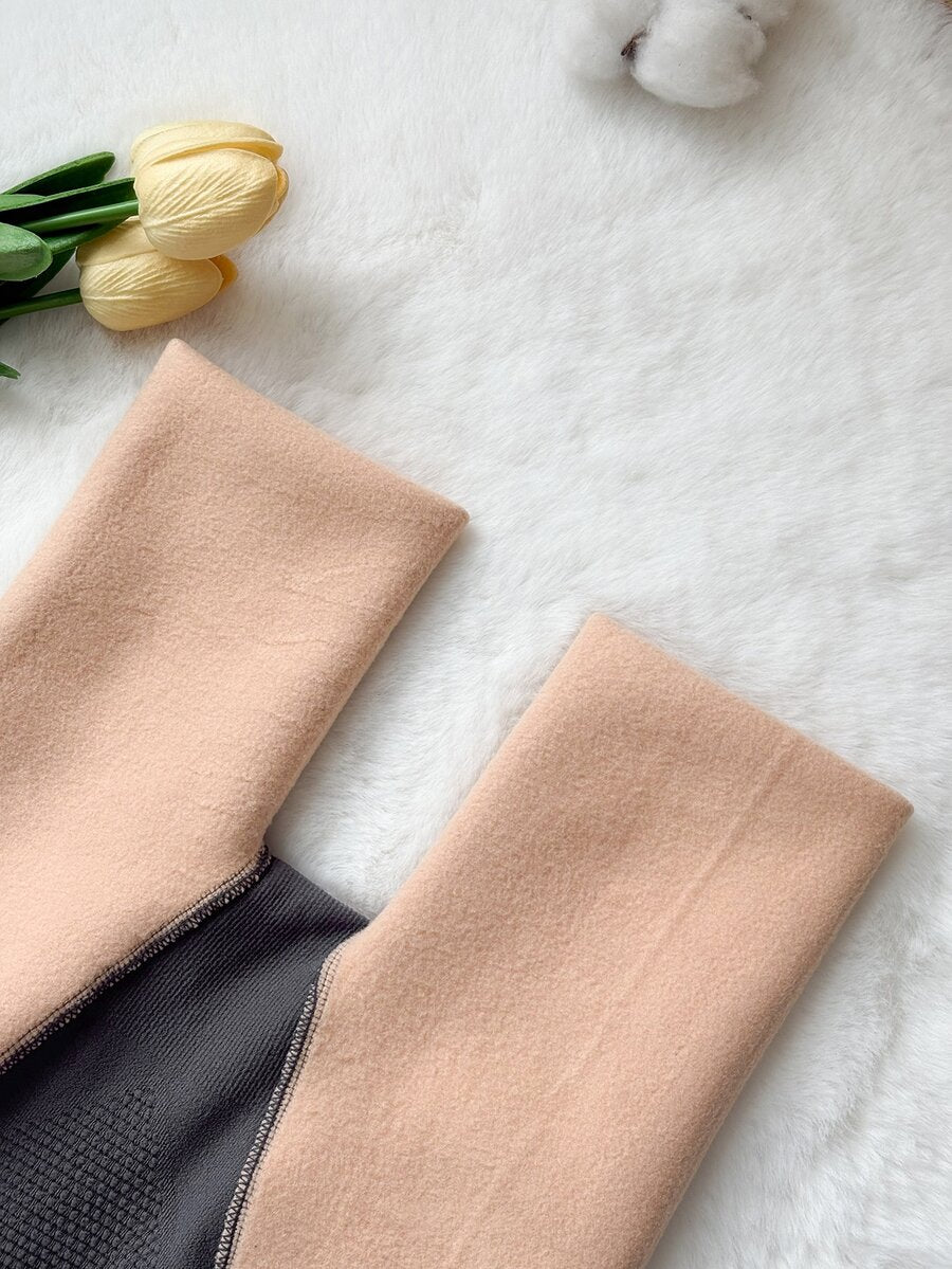 Women's Fleece Lined Tights - Gray 2 - photo 4