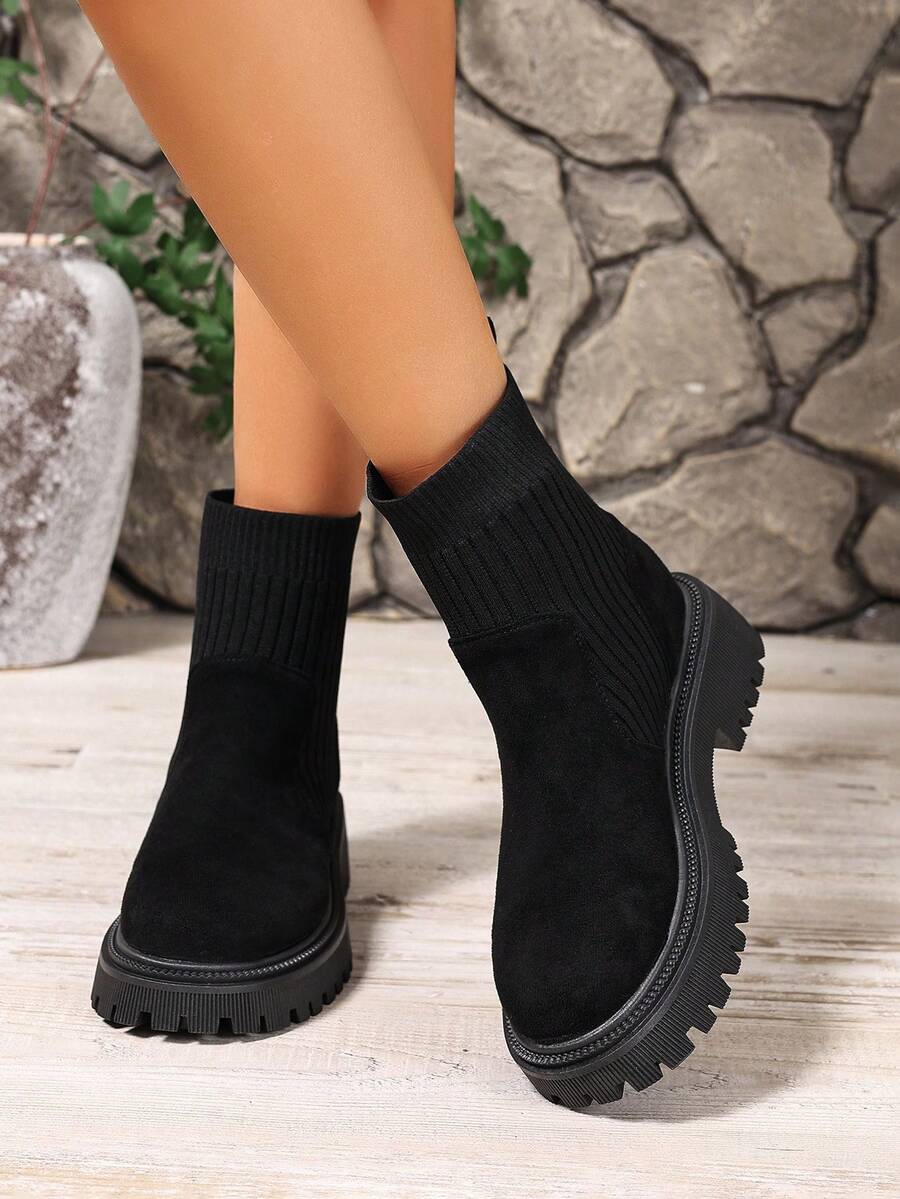 Women's Lace Up Combat Boots Ankle Boots with Side Zipper - Black 3 - photo 5