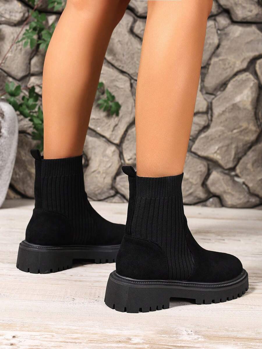 Women's Lace Up Combat Boots Ankle Boots with Side Zipper - Black 3 - photo 6
