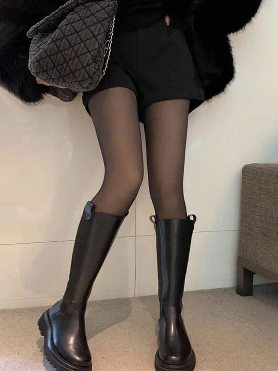 Women's Fleece Lined Tights - Gray - photo 5