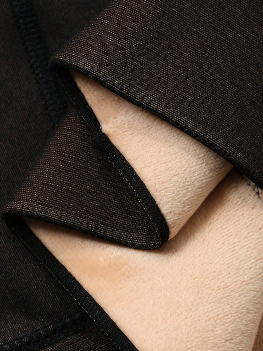 Women's Fleece Lined Tights - Black 5 - photo 3