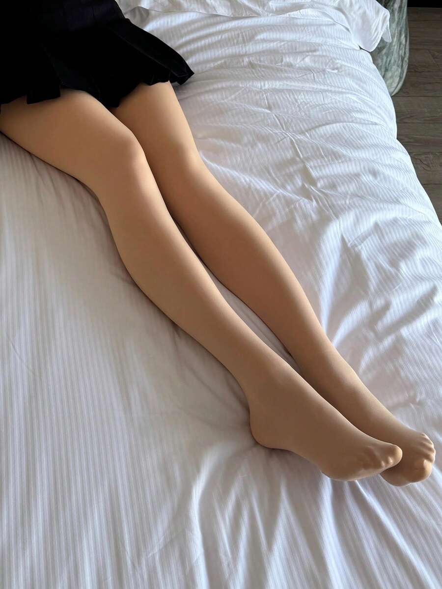 Women's Fleece Lined Tights - Light Beige - photo 6