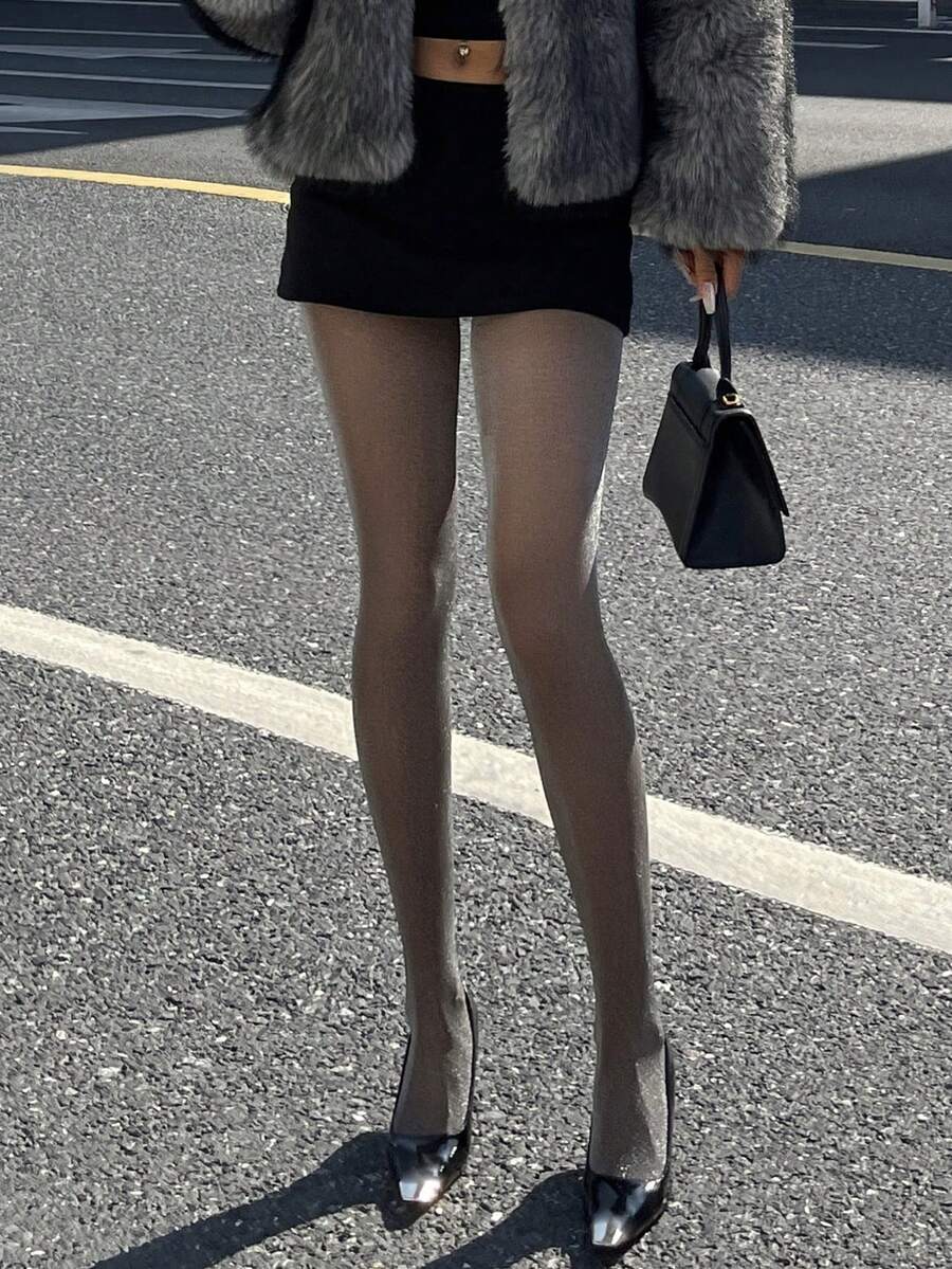 Women's Fleece Lined Tights - Silver - photo 6