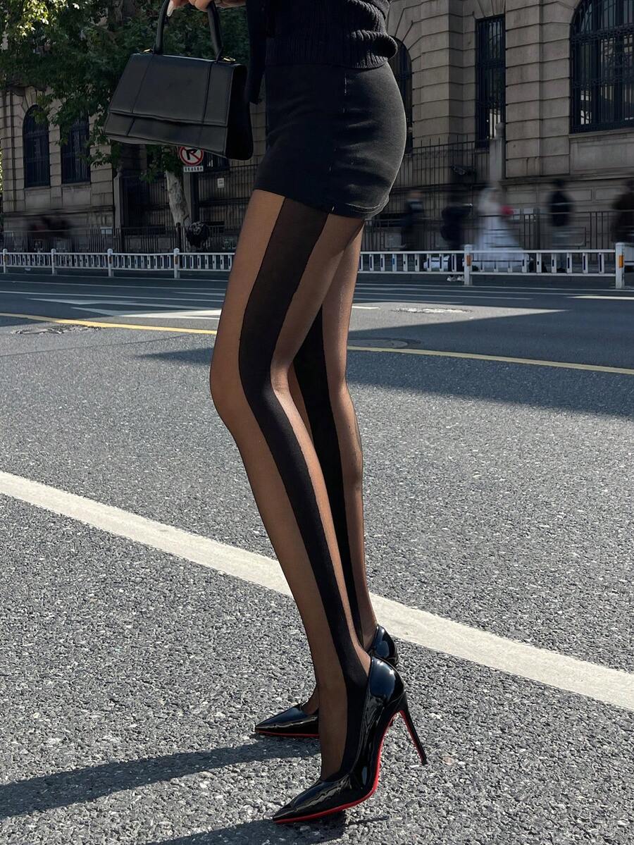 Women's Fleece Lined Tights - Black - photo 2