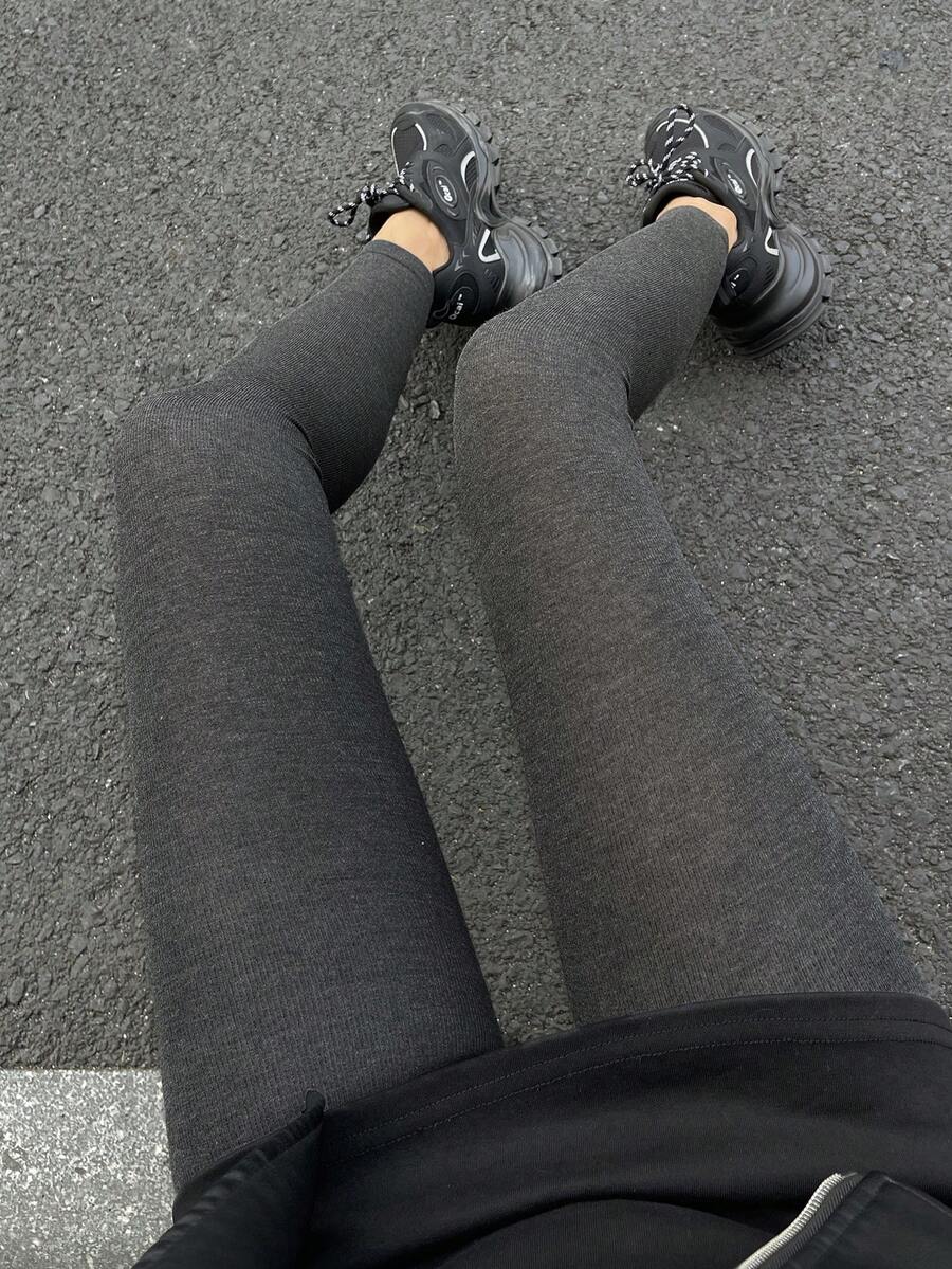 Women's Fleece Lined Tights - Charcoal - photo 5