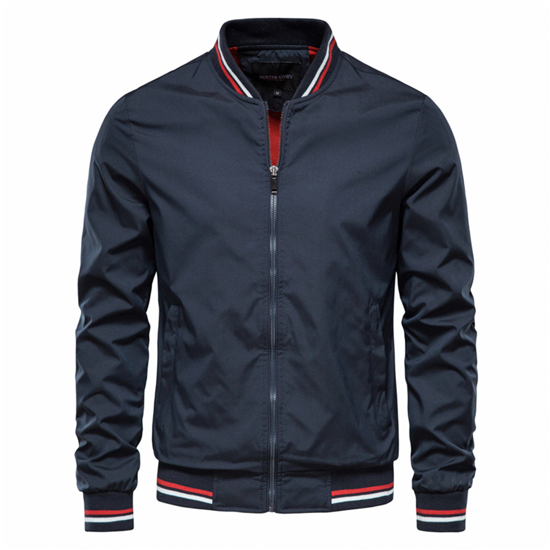Men's Bomber Jacket – Lightweight Zip-Up Flight Jacket in Navy Blue