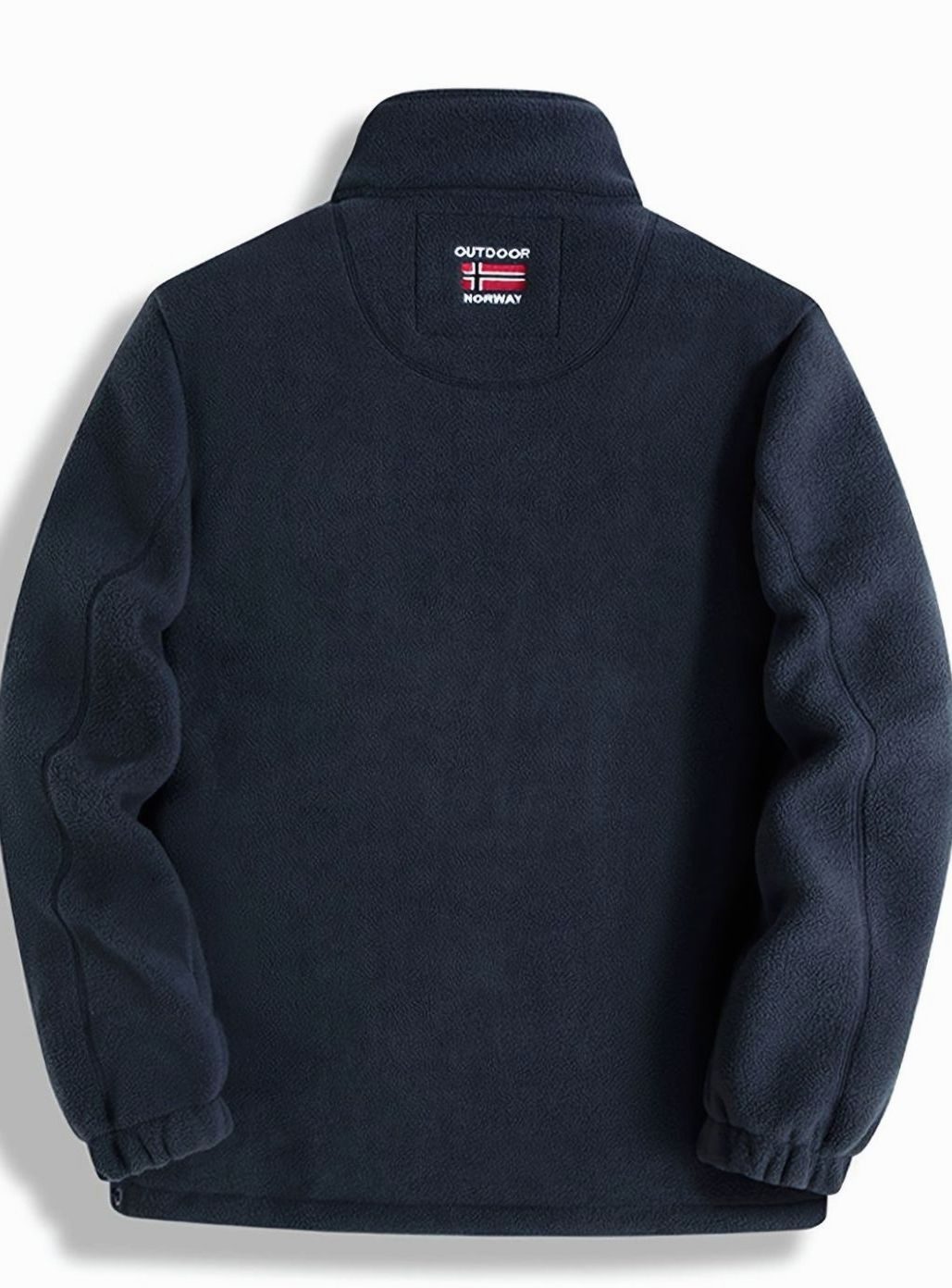 Men's Fleece Jacket – Full Zip Stand Collar Jacket – alternate view